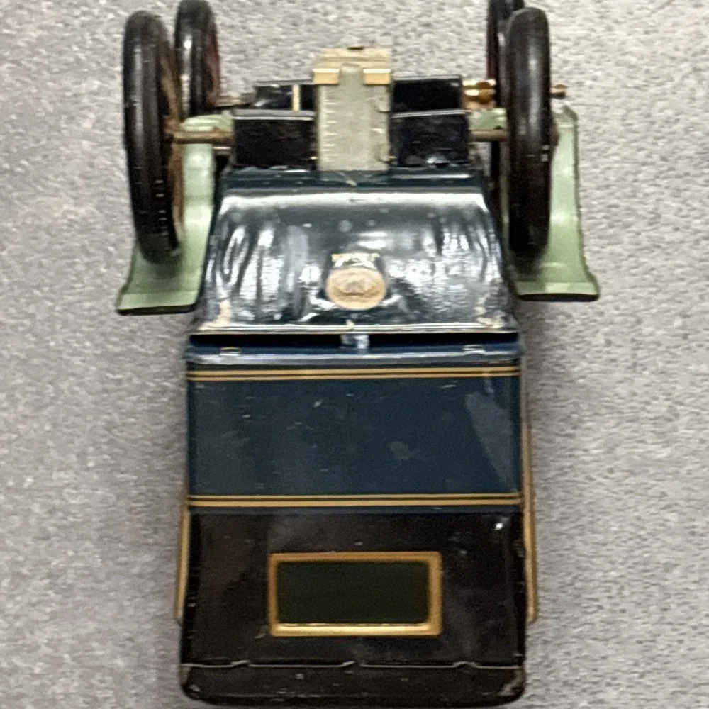 VTG Japan Early 1900s Antique Style Tin Litho Touring Car Windup Automobile Toy